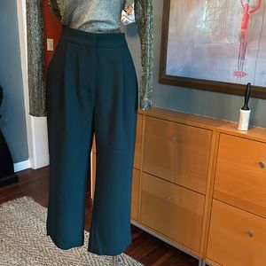 ALLEN SCHWARTZ menswear-inspired cropped dress pants